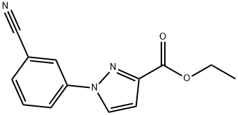 Ethyl 1-(3-Cyanophenyl)-1H-pyrazole-3-carboxylate Struktur