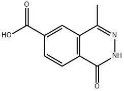 4-methyl-1-oxo-1,2-dihydro-phthalazine-6-carboxylic acid Struktur