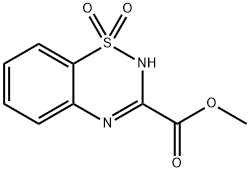 Methyl 2H-benzo[e][1,2,4]thiadiazine-3-carboxylate 1,1-dioxide Struktur