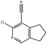 3-chloro-5H,6H,7H-cyclopenta[c]pyridine-4-carbonitrile Struktur