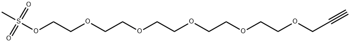 Propargyl-PEG6-Ms Struktur