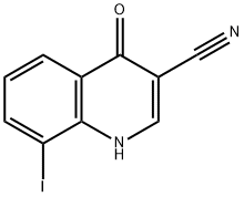 4-Hydroxy-8-iodo-quinoline-3-carbonitrile Struktur