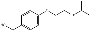 Benzenemethanol, 4-[2-(1-methylethoxy)ethoxy]- Struktur