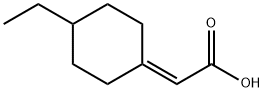 Acetic acid, 2-(4-ethylcyclohexylidene)- Struktur