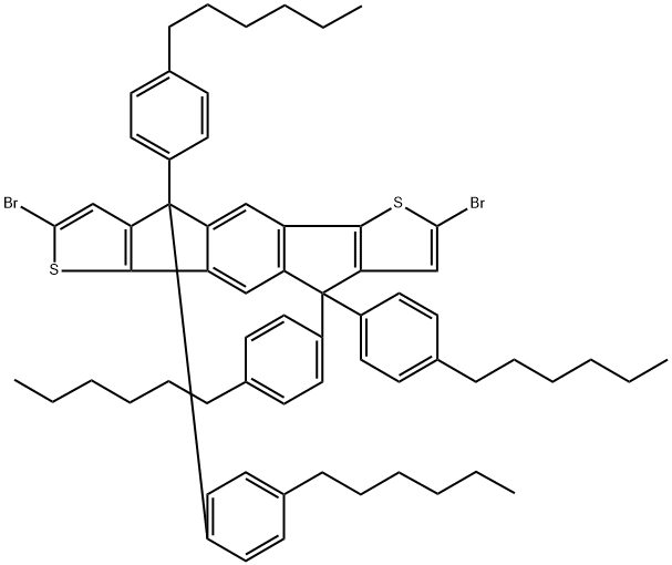 2,7-dibroMo-4,9-dihydro-4,4,9,9-tetrakis(4-hexylphenyl)-s-indaceno[1,2-b:5,6-b']dithiophene price.