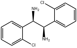 1,2-Ethanediamine, 1,2-bis(2-chlorophenyl)-, (1R,2R)- 結(jié)構(gòu)式