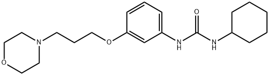 1-Cyclohexyl-3-(3-(3-morpholinopropoxy)phenyl)urea Struktur