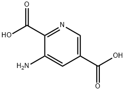 2,5-Pyridinedicarboxylic acid, 3-amino- Struktur