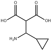 2-[Amino(cyclopropyl)methyl]propanedioic acid Struktur