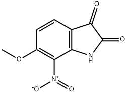 6-Methoxy-7-nitro-1H-indole-2,3-dione Struktur