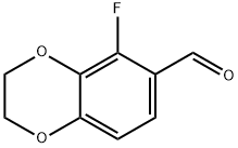 1,4-Benzodioxin-6-carboxaldehyde, 5-fluoro-2,3-dihydro- Struktur