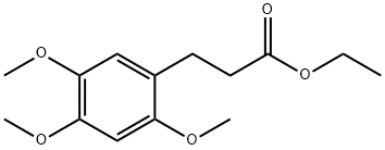 Benzenepropanoic acid, 2,4,5-trimethoxy-, ethyl ester Struktur