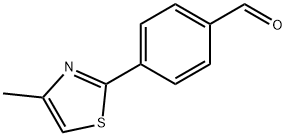 Benzaldehyde, 4-(4-methyl-2-thiazolyl)- Struktur