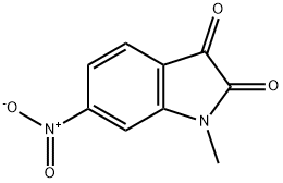 1H-Indole-2,3-dione, 1-methyl-6-nitro- Struktur