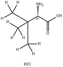 3-Methyl-L-valine-d9 hydrochloride Struktur