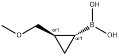 Boronic acid, B-[(1R,2R)-2-(methoxymethyl)cyclopropyl]-, rel- Struktur