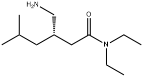 (3S)-3-(Aminomethyl)-N,N-diethyl-5-methylhexanamide Struktur