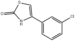 4-(3-Chlorophenyl)-2,3-dihydro-1,3-thiazol-2-one Struktur