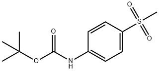 Carbamic acid, N-[4-(methylsulfonyl)phenyl]-, 1,1-dimethylethyl ester Struktur