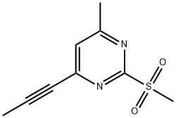 Pyrimidine, 4-methyl-2-(methylsulfonyl)-6-(1-propyn-1-yl)-