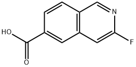 6-Isoquinolinecarboxylic acid, 3-fluoro- Struktur