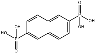 naphthalene-2,6-diylbis(phosphonic acid) Struktur