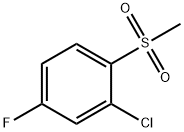 Benzene, 2-chloro-4-fluoro-1-(methylsulfonyl)- Struktur