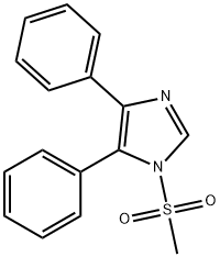 1H-Imidazole, 1-(methylsulfonyl)-4,5-diphenyl- Struktur