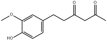 2,4-Hexanedione, 6-(4-hydroxy-3-methoxyphenyl)- Struktur