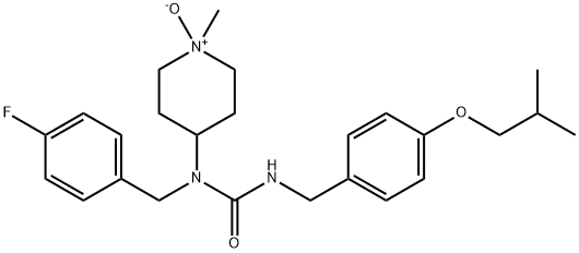 N-(4-Fluorobenzyl)-N-(1-methyl-1-oxopiperidin-4-yl)-N'-(4-isobutoxybenzyl)carbamide, 95% Struktur