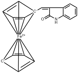 (Z)-3-Ferrocenylmethylidene-1,3-dihydro-2H-indol-2-one Struktur