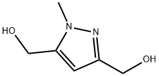 1-methyl-3,5-bis(hydroxymethyl)pyrazole Struktur