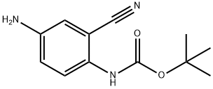 Carbamic acid, N-(4-amino-2-cyanophenyl)-, 1,1-dimethylethyl ester Struktur