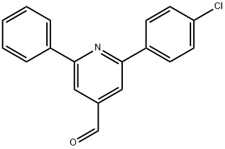 JR-9164, 2-(4-Chlorophenyl)-6-phenylpyridine-4-carbaldehyde, 97% Struktur