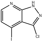 3-chloro-4-iodo-1H-pyrazolo[3,4-b]pyridine Struktur