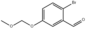 2-Bromo-5-methoxymethoxy-benzaldehyde Struktur