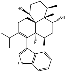 20-Hydroxyaflavinine Struktur