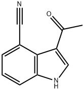 3-acetyl-1H-indole-4-carbonitrile Struktur