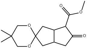 Rac-Hexahydro-5,5-dimethyl-5''-oxo-spiro[1,3-dioxane-2,2''(1''H)-pentalene]-4''-carboxylic Acid Methyl Ester Struktur