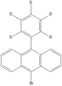 9-Bromoanthracene-10- Benzene-D5 Struktur