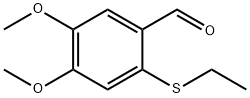 2-(Ethylthio)-4,5-dimethoxy-benzaldehyde Struktur