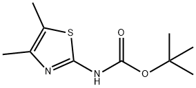 tert-butyl N-(dimethyl-1,3-thiazol-2-yl)carbamate Struktur