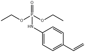 Phosphoramidic acid, N-(4-ethenylphenyl)-, diethyl ester Struktur