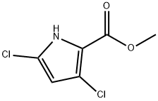 1H-Pyrrole-2-carboxylic acid, 3,5-dichloro-, methyl ester Struktur