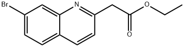 (7-BROMO-QUINOLIN-2-YL)-ACETIC ACID ETHYL ESTER Struktur