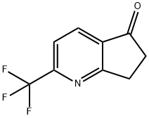 2-Trifluoromethyl-6,7-dihydro-[1]pyrindin-5-one Struktur