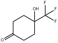 4-Hydroxy-4-(trifluoromethyl)cyclohexan-1-one Struktur