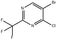 5-bromo-4-chloro-2-(trifluoromethyl)pyrimidine Struktur