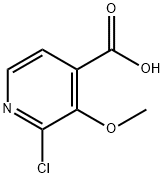 2-Chloro-3-methoxypyridine-4-carboxylic acid Struktur