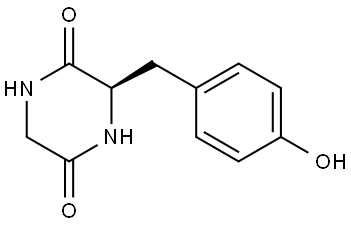 Cyclo(D-tyrosylglycine) Struktur